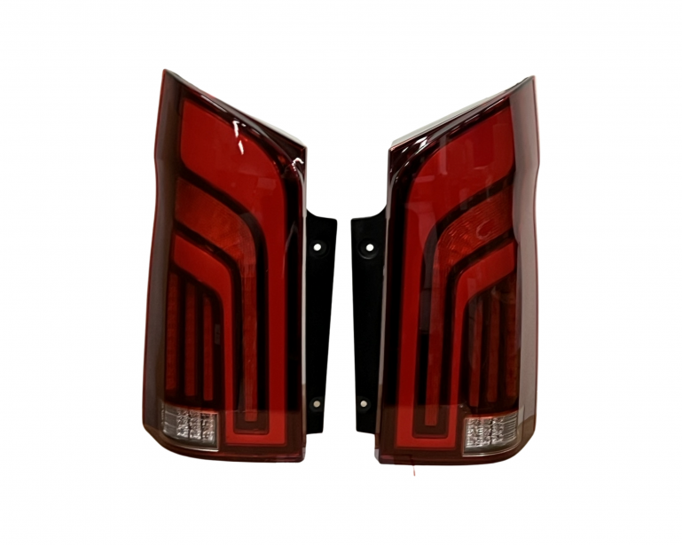 VOLL LED Lightbar Design Rückleuchten für Mercedes Benz Vito / V-Klasse W447 14-19 rot/weiß dynamisch